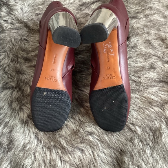 Celine #5 Phoebe Period Burgundy Ankle Boot - Picture 9 of 13